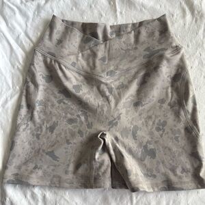 Gray Patterned Alphalete Athletic Shorts